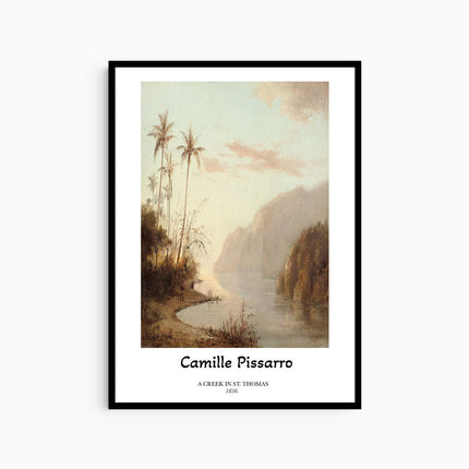 Camille Pissaro - A Creek in St. Thomas Poster