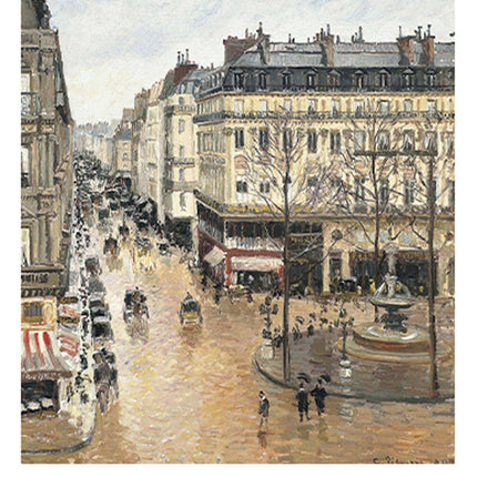 Camille Pissarro - Rue Saint-Honoré, dans l'après-midi. Effet de pluie