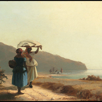 Camille Pissarro - Two Women Chatting by the Sea, St Thomas