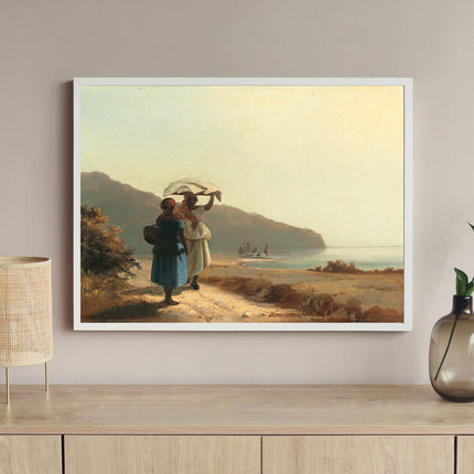 Camille Pissarro - Two Women Chatting by the Sea, St Thomas