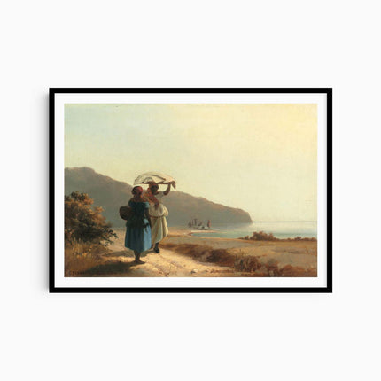 Camille Pissarro - Two Women Chatting by the Sea, St Thomas