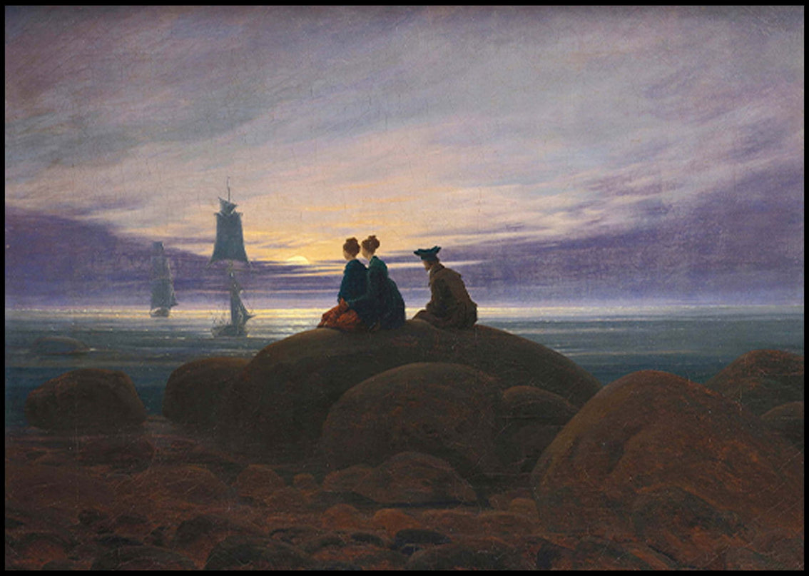 Caspar David Friedrich - Moonrise over the Sea