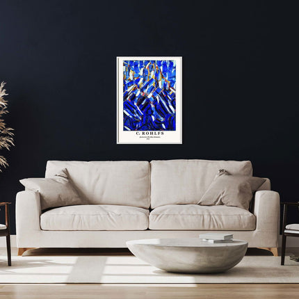 Christian Rohlfs Poster - Abstraction 'The Blue Mountain' Poster