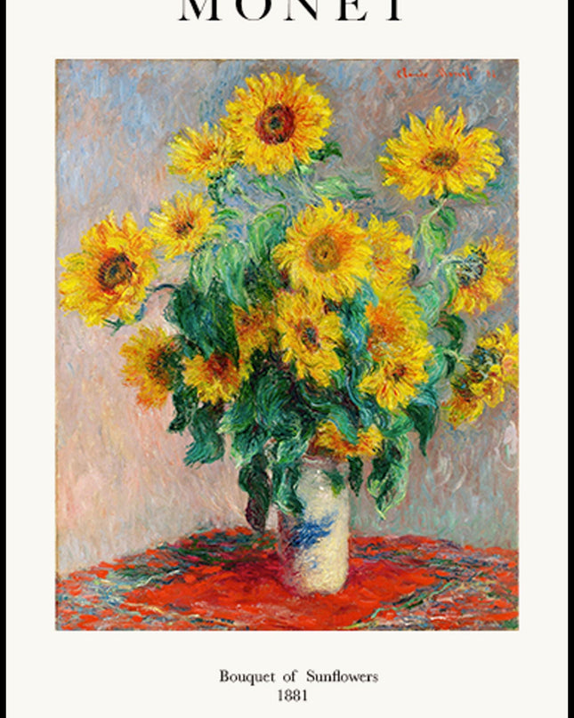 Claude Monet - Bouquet of Sunflowers Poster