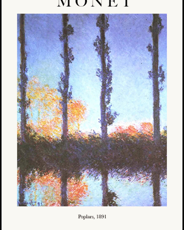 Claude Monet - Poplars Poster