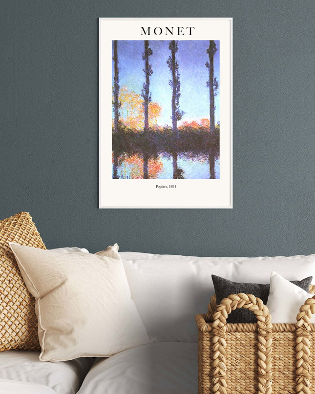 Claude Monet - Poplars Poster