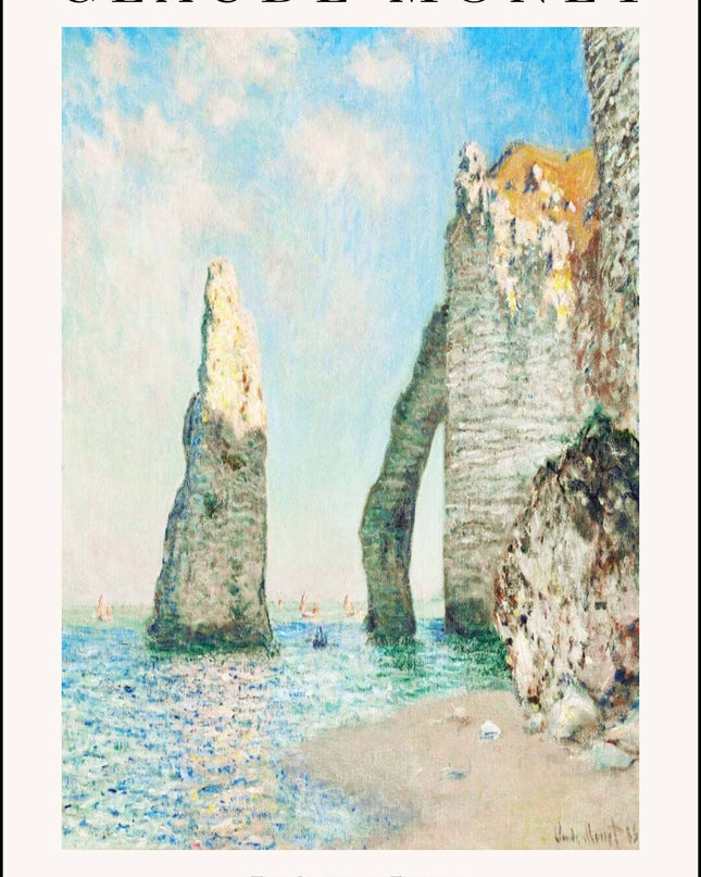 Claude Monet - The Cliffs at Etretat Poster