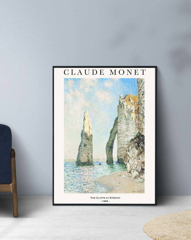 Claude Monet - The Cliffs at Etretat Poster