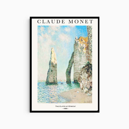 Claude Monet - The Cliffs at Etretat Poster