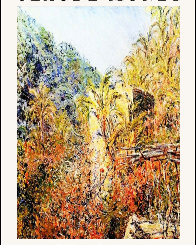 Claude Monet - The Valley of Sasso Poster