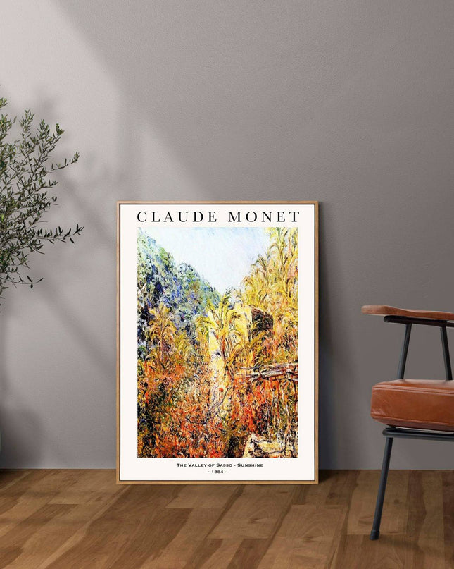 Claude Monet - The Valley of Sasso Poster