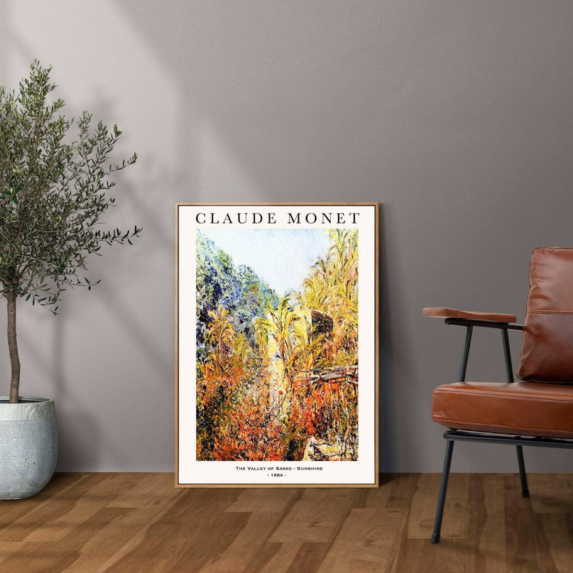 Claude Monet - The Valley of Sasso Poster