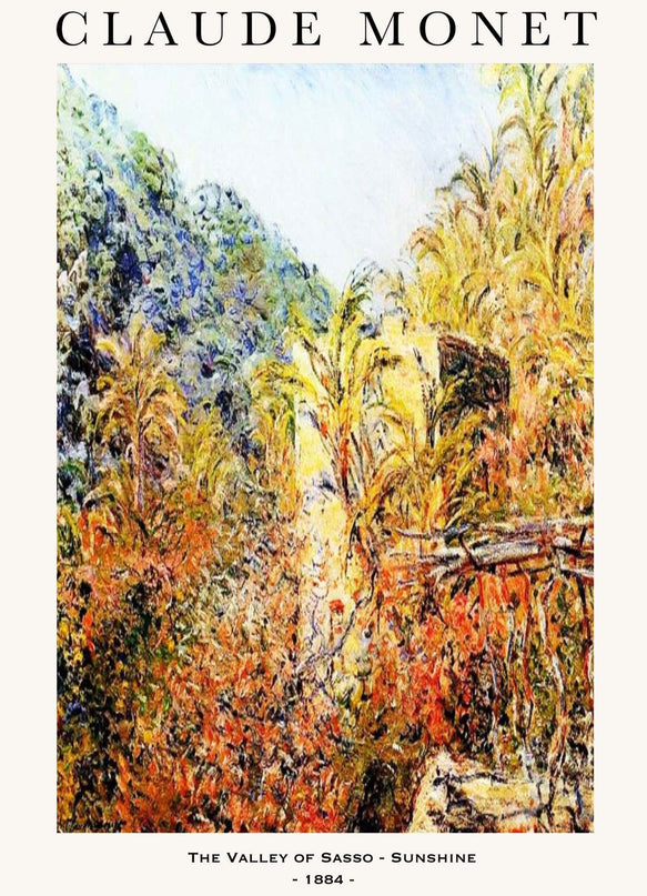 Claude Monet - The Valley of Sasso Poster