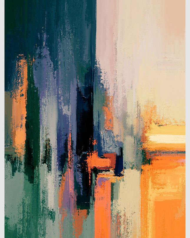 Colorful Brush Strokes Poster