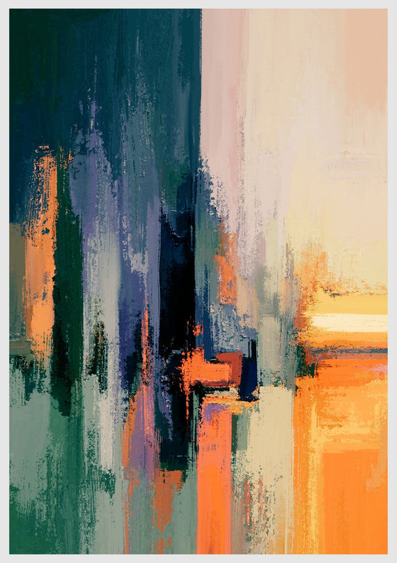 Colorful Brush Strokes Poster