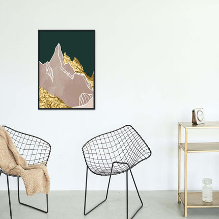Contemporary Abstract Mountains No 1 Poster