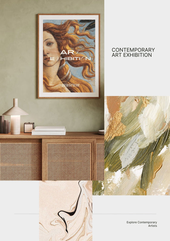 Contemporary Art Exhibition Poster