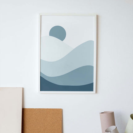 Contemporary Blue Mountain No 1 Poster