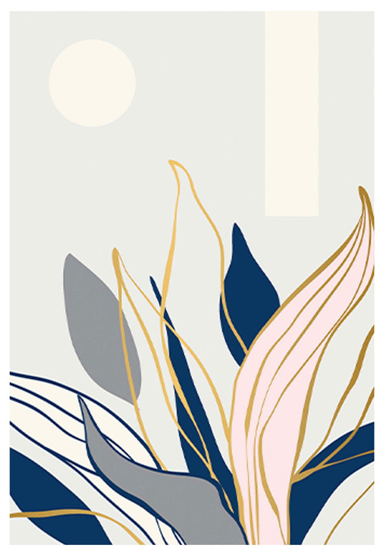 Contemporary Floral Art No 1 Poster
