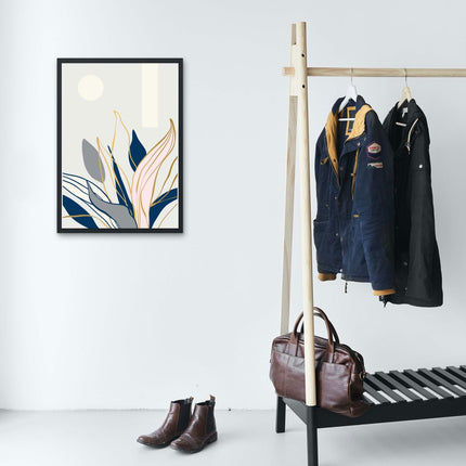 Contemporary Floral Art No 1 Poster