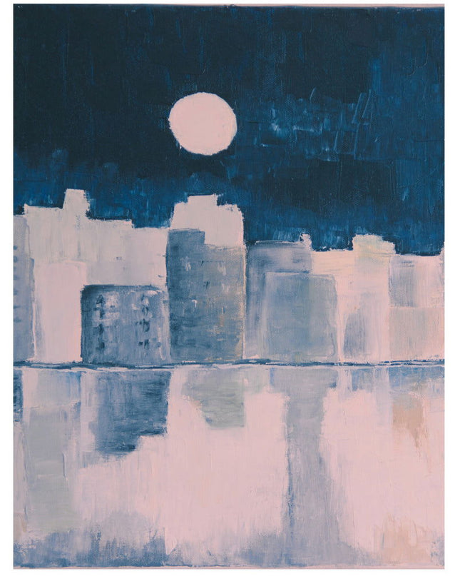 Dark Blue Moon Poster
