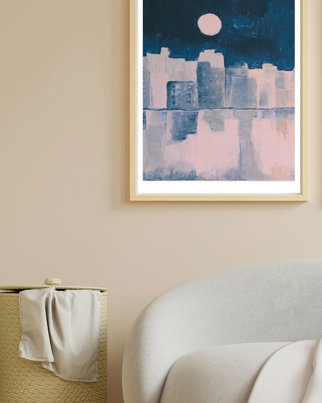 Dark Blue Moon Poster