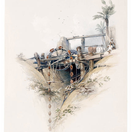 David Roberts - A Persian wheel