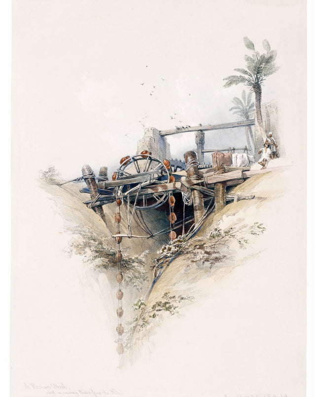 David Roberts - A Persian wheel