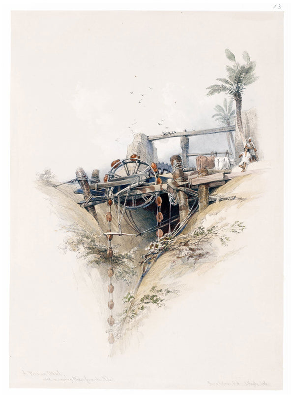 David Roberts - A Persian wheel