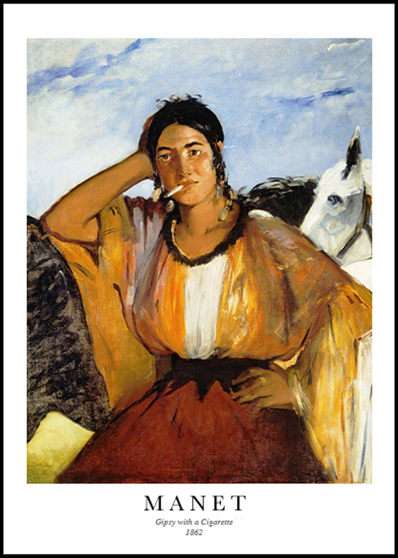 Édouard Manet - Gypsy with a Cigarette Poster