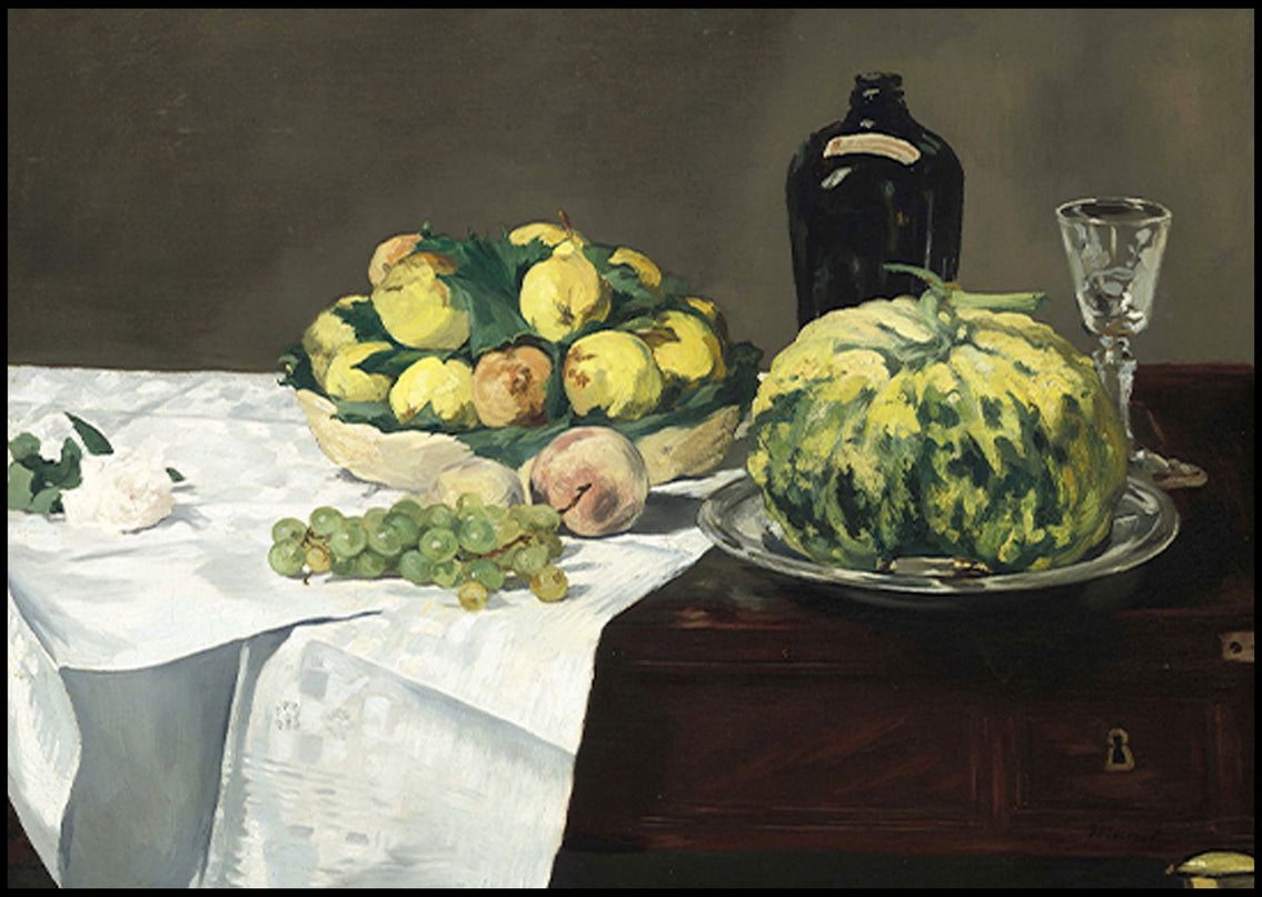 Édouard Manet - Still Life with Melon and Peaches