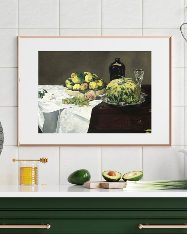 Édouard Manet - Still Life with Melon and Peaches