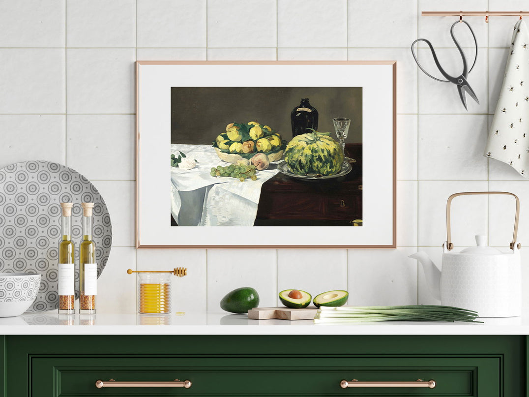 Édouard Manet - Still Life with Melon and Peaches