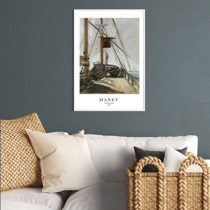 Édouard Manet - The Ship's Deck Poster