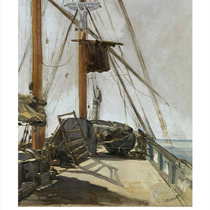 Édouard Manet - The Ship's Deck Poster