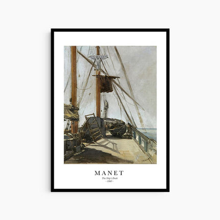 Édouard Manet - The Ship's Deck Poster