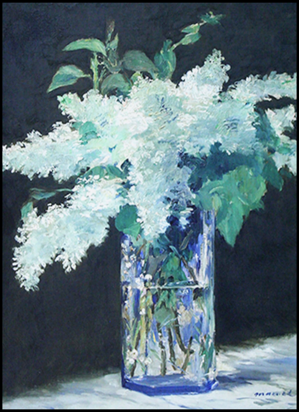 Édouard Manet - White Lilacs in a Glass Vase