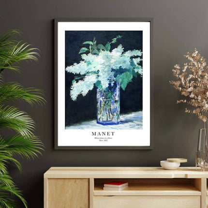 Édouard Manet - White Lilacs in a Glass Vase Poster