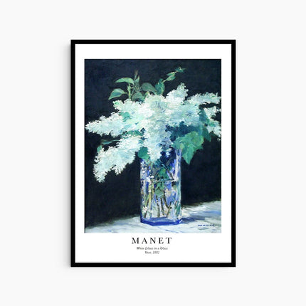 Édouard Manet - White Lilacs in a Glass Vase Poster