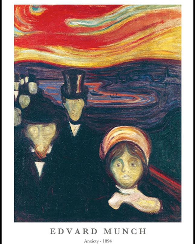 Edvard Munch - Anxiety Poster
