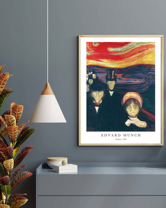 Edvard Munch - Anxiety Poster