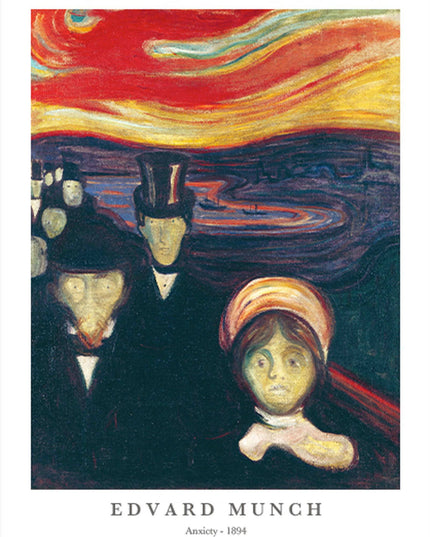 Edvard Munch - Anxiety Poster