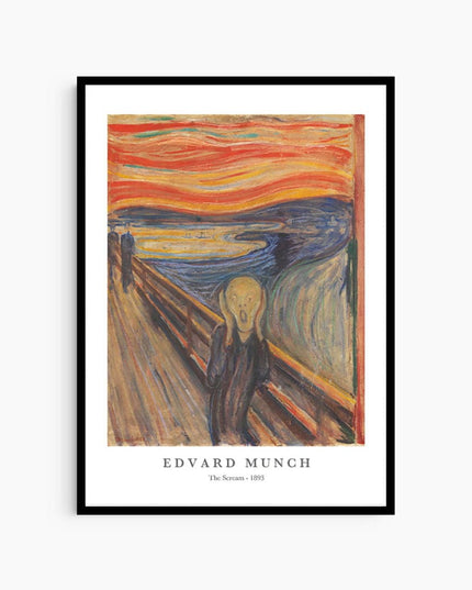 Edvard Munch - Anxiety Poster