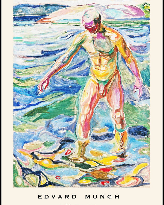 Edvard Munch - Bathing Man Poster
