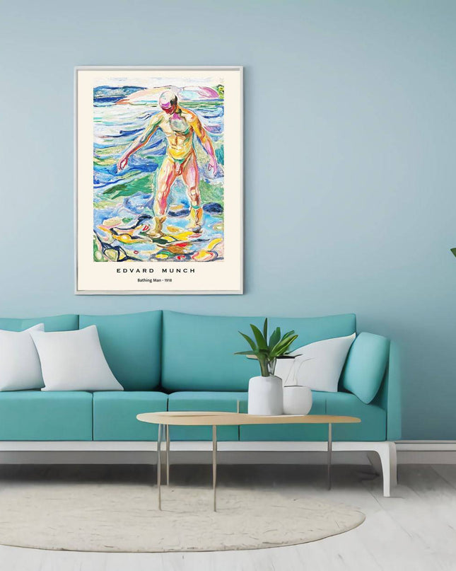 Edvard Munch - Bathing Man Poster
