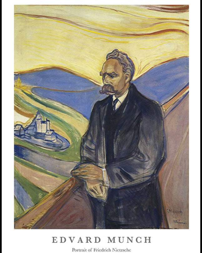Edvard Munch - Portrait of Friederich Nietszche Poster