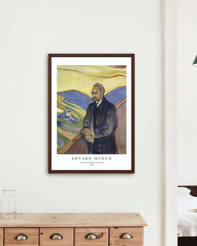 Edvard Munch - Portrait of Friederich Nietszche Poster