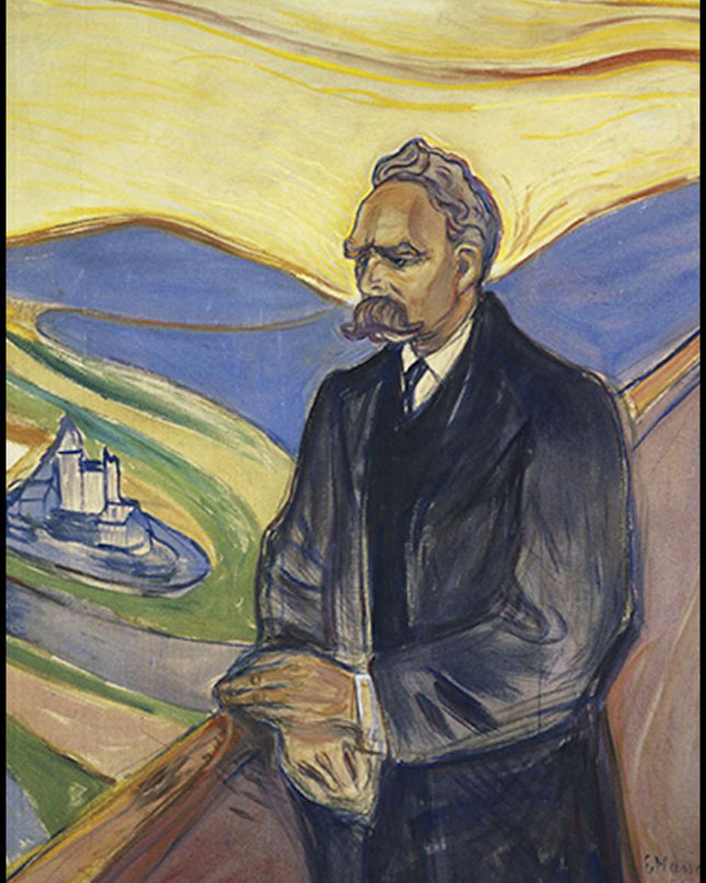 Edvard Munch - Portrait of Friedrich Nietzsche