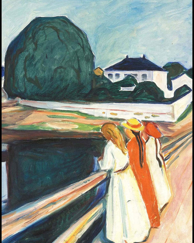 Edvard Munch - The Girls on the Bridge