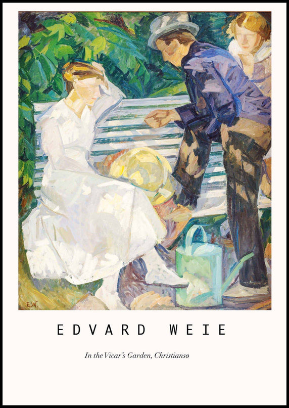 Edvard Weie - In the Vicar’s Garden Poster